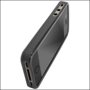 Silikon Case für Apple iPhone 4 schwarz