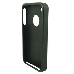 Silikon Case für Apple iPhone 4 schwarz