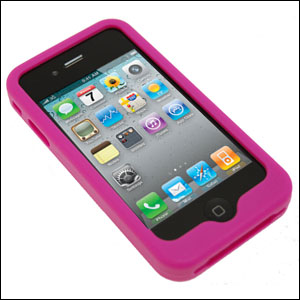 Silicone Case For iPhone 4 - Pink