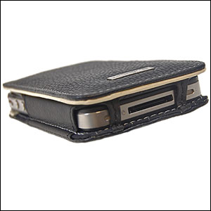Funda cuero Alu iPhone 4 - Black