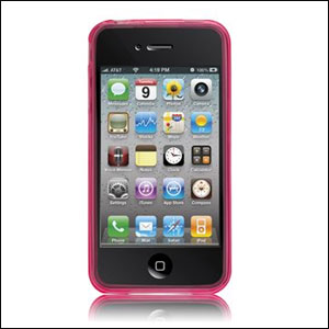 Coque Case-Mate Gelli pour iPhone 4 - Rose vue de face