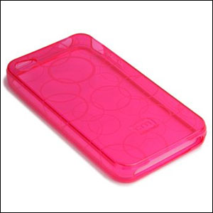 Coque Case-Mate Gelli pour iPhone 4 - Rose retournée