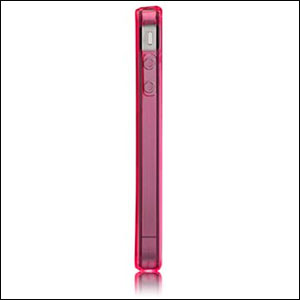 Coque Case-Mate Gelli pour iPhone 4 - Rose vue de profile