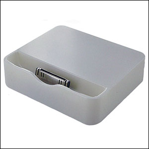 Support chargeur de bureau pour iPhone 4S / 4 - Blanc vue