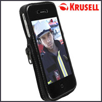 Housse en cuir Krusell Clasic pour iPhone 4S / 4 vue arrière