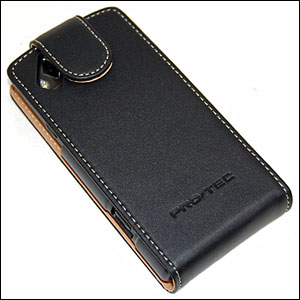 Protec Executive Leather Flip Case - Samsung Wave
