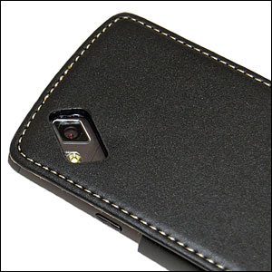 Protec Executive Leather Flip Case - Samsung Wave