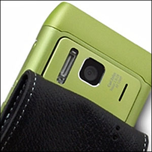 Housse en cuir Nokia N8 Tuff-Luv de dos