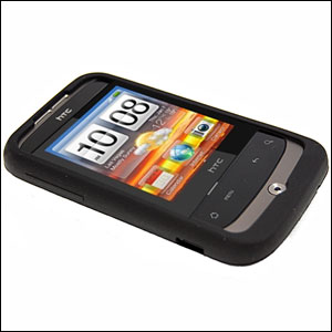Silicone Case For HTC Wildfire - Black