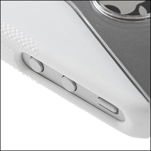 FlexiShield Wave Case For The iPhone 4 - Clear / White