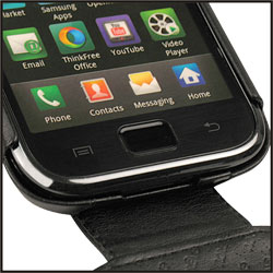 Housse en cuir Samsung Galaxy S Noreve Tradition A ouverte