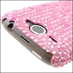 HTC Wildfire Diamante Hard Back Cover - Pink