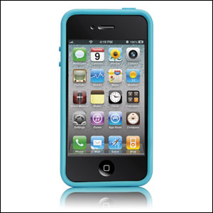 Bumper iPhone 4 Case-Mate Hula - Bleu