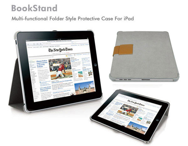 Macally BookStand Folder Carry Case for Apple iPad
