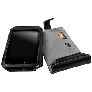 Housse en cuir Samsung Galaxy S Orbit Flex Krusell Premium ouverte