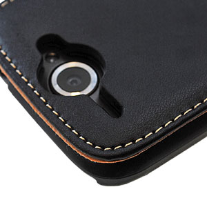 Protec Executive Leather Flip Case - HTC Wildfire