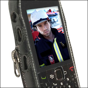 Housse en Cuir BlackBerry Pearl 3G Krusell Classic 