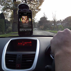 Car Pack for the HTC Desire HD with Black Case