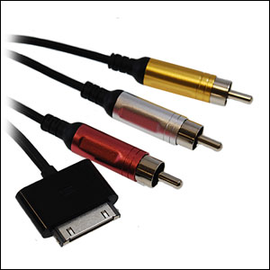 AV Component Cable For iPhone And iPod Series