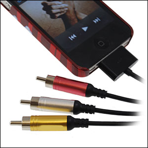 AV Component Cable For iPhone And iPod Series