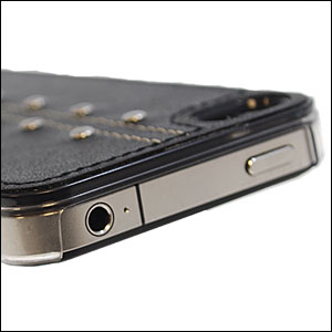 Krusell Gaia Undercover For iPhone 4 - Black With Studs