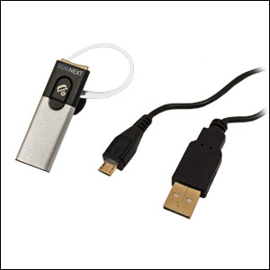 BlueNEXT BN900D Bluetooth Headset - Black/Silver