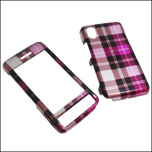 Coque LG Cookie - Carreaux roses (général)