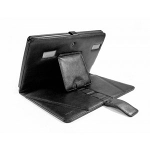 Tuff-Luv Tri-Axis 'Veggie' Faux Leather Case Cover For Archos 101 Internet Tablet - Black