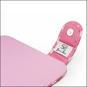 Tuff-Luv Juss-Luv Polka Faux Leather Case & Stand - Pink