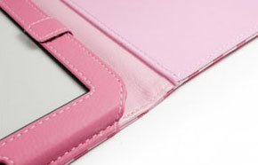Tuff-Luv Juss-Luv Polka Faux Leather Case & Stand - Pink