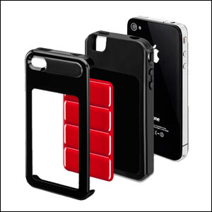 Coque iPhone 4 SwitchEasy Odyssey - Grise et Blanche
