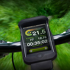 LiveRider Professional Wireless Cycling Computer and Mounting System for iPhone and iPod Touch