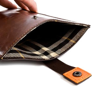 Proporta Leather Style Pouch for Samsung Galaxy Tab - Brown