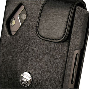 Noreve Tradition A Leather Case for Samsung Wave 2 - Black