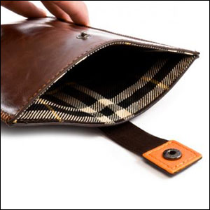 Proporta Leather Style Sleeve for Galaxy Tab - Brown