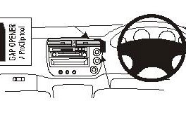 Brodit ProClip Centre Mount - Honda Civic 01-05