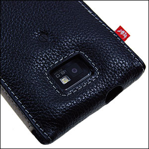 Samsung Galaxy S2 Alu-Leather Case - Black