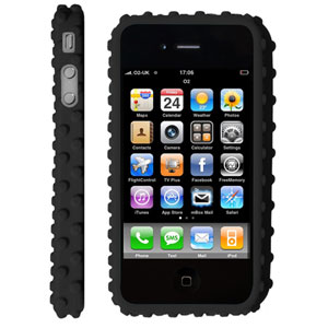 Gumdrop Skin Silicone Case for iPhone 4 - Black