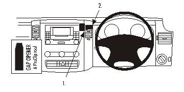 Brodit ProClip Console Mount - Mercedes Benz Sprinter / VW Crafter 07-11