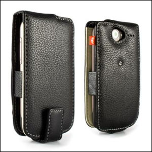 HTC Desire S Alu-Leather Case - Black