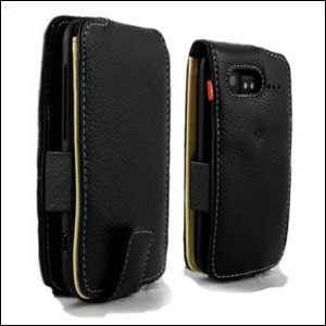 HTC Incredible S Alu-Leather Case - Black