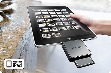 Lecteur de cartes mémoire iPad / iPad 2 - Capdase Dock Connector 3 slots (général)