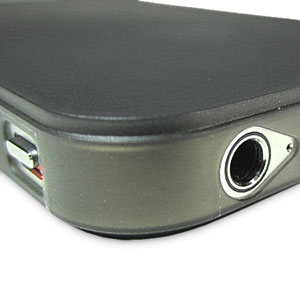 Coque iPhone 4 Pinlo Slice 3 - Noire - Découpes