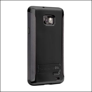 Coque Samsung Galaxy S2 case-Mate Pop - Noire / Grise- Face