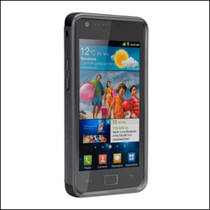 Coque Samsung Galaxy S2 case-Mate Pop - Noire / Grise- diagonale