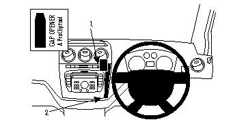 Brodit ProClip Centre Mount - Ford Transit Connect 10-11
