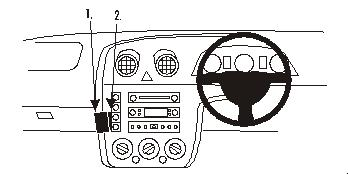 Brodit ProClip Centre Mount - Ford Fiesta 02-05