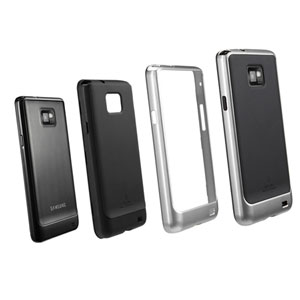 SGP Neo Hybrid Case for Samsung Galaxy S2 - Black/Silver