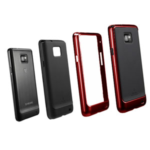 SGP Neo Hybrid Case for Samsung Galaxy S2 - Black/Red