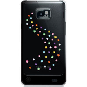 Bling My Thing Samsung Galaxy S2 Hard Case - Milky Way Cotton Candy